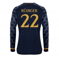 Real Madrid Antonio Rudiger #22 Gostujuci Dres 2023-24 Dugi Rukav